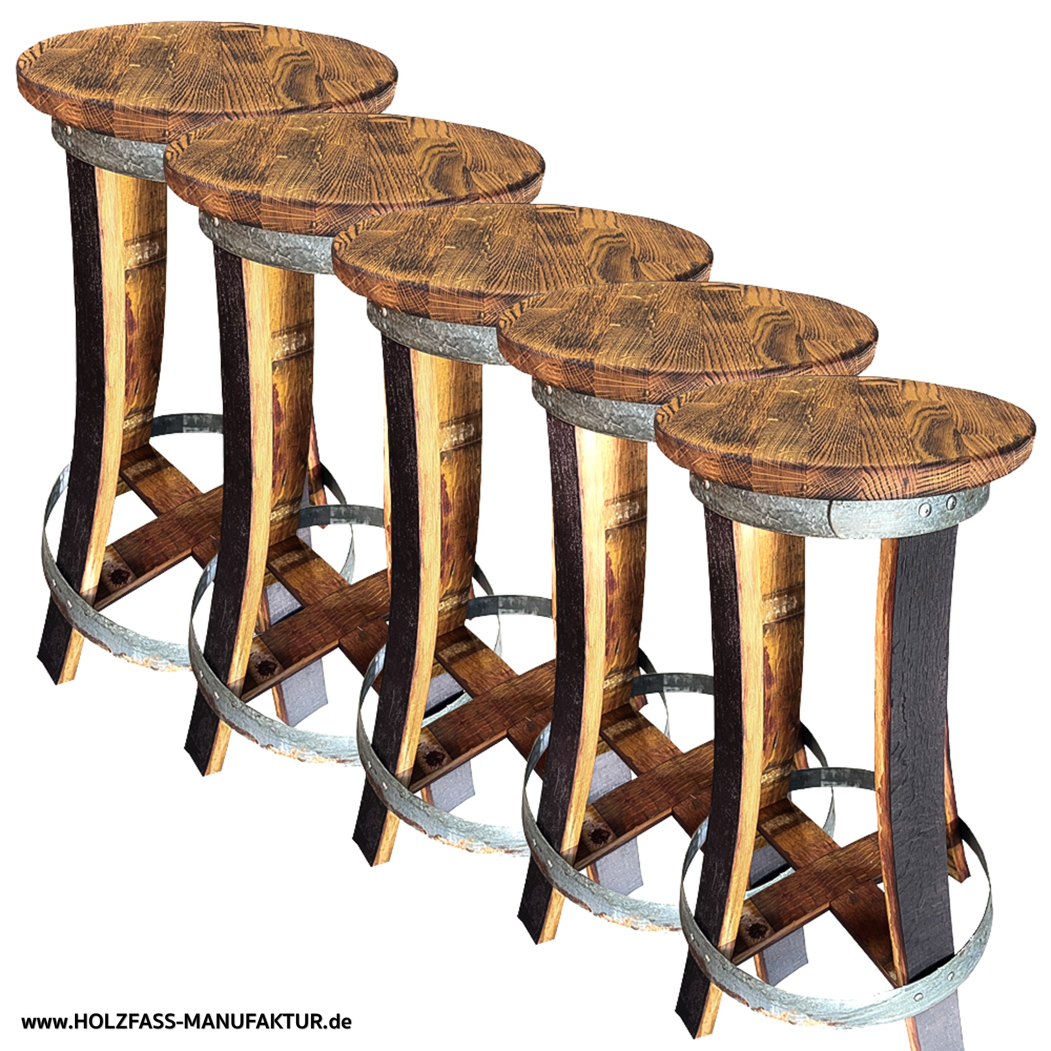 Barhocker-Rustikal-Set