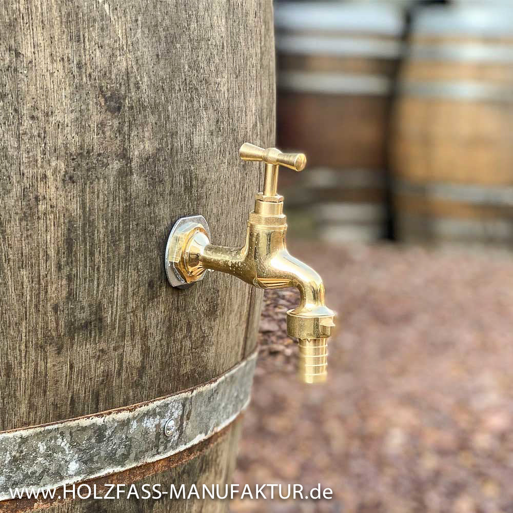 Wasserfass 225l - Regenfass - Holzfass - unbehandelt