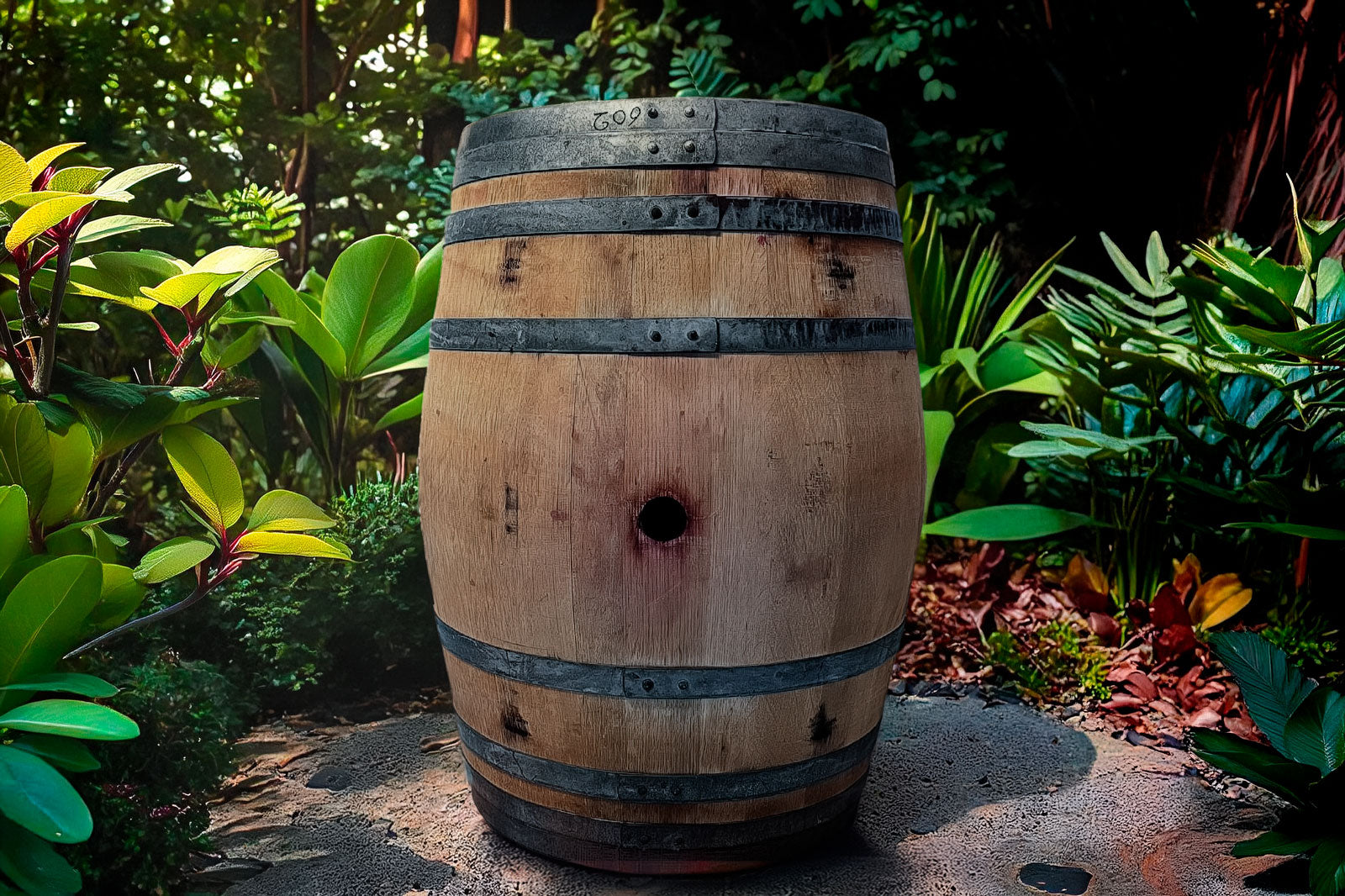 Holzfässer für den Garten