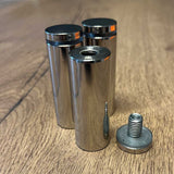 Restposten Chrome Abstandshalter 3er Set für Glasscheiben