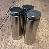 Restposten Chrome Abstandshalter 3er Set für Glasscheiben