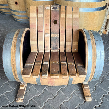 Holzfass-Weinfass-Lounger