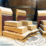 Fass Untersetzer - Premium - Fassdaubenfüße - aus Eichenholz (3er-Set)