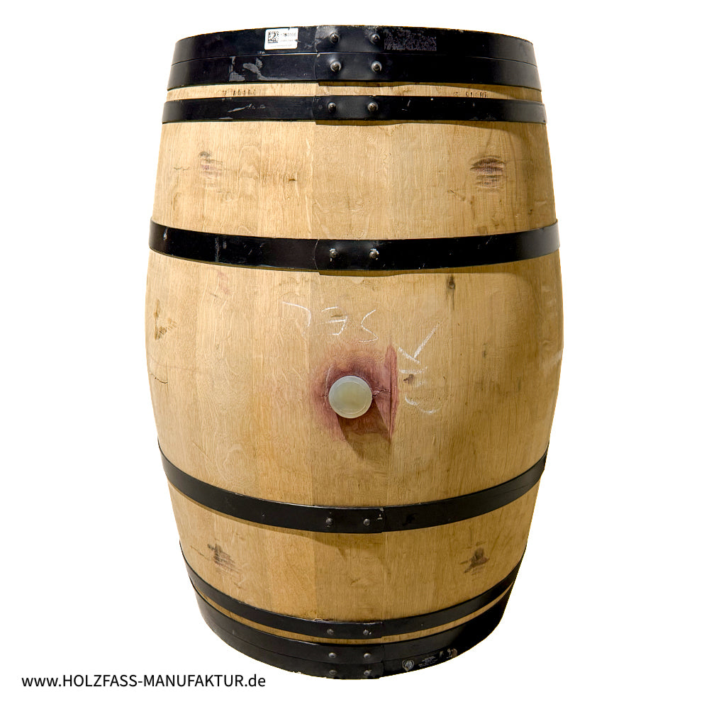 Weinfass - Holzfass -  225 L - schwarze Ringe