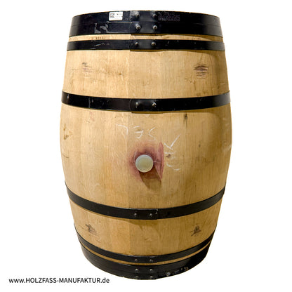 Weinfass - Holzfass -  225 L - schwarze Ringe