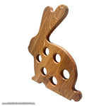 Eierhalter Osterhasi aus Eichenholz