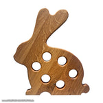 Eierhalter Osterhasi aus Eichenholz