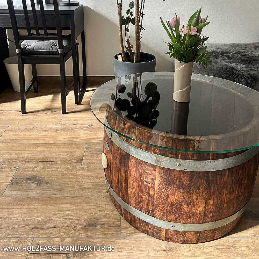 Weinfass - Holzfass - Couchtisch Flexi