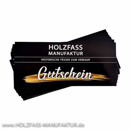 Geschenkgutschein auf das Sortiment von Holzfass-Manufaktur
