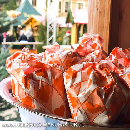 Spitztüten-orange-gebrannte Mandeln