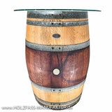 Stehtisch mit Glasplatte